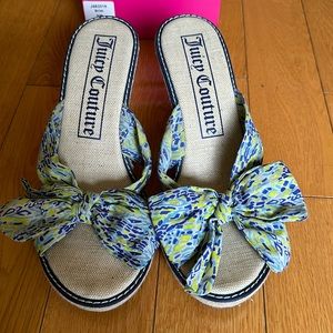 Juicy Couture wedge sandals.